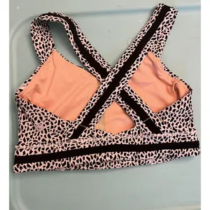 LULULEMON Rack Pack In Miss Mosaic black white geometric‎ sports bra 2 thumbnail 4