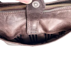 Frye ‘Melissa Button’ Grey Distressed Leather Crossbody Bag thumbnail 7