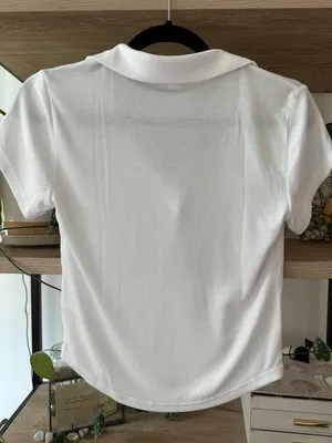 Old Navy Crop Polo Top thumbnail 3