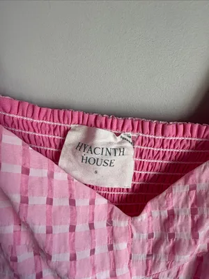 Tuckernuck Hyacinth House Pink Gingham Layton mini Dress Small thumbnail 7