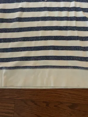 Aerie Scoop Neck Striped Lightweight Sweatshirt Size Large Drop Shoulder Comfy thumbnail 8