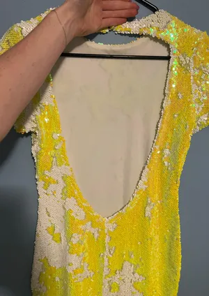Revolve Neon Sequin mini Dress thumbnail 3