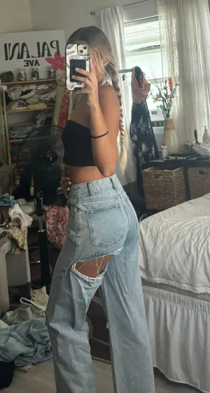 Butt Rip Denim Jeans Size 26 thumbnail 5
