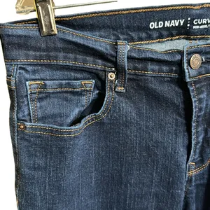 Old Navy Curvy Profile Mid Rise Mi Basse Jeans Sz 8 thumbnail 3