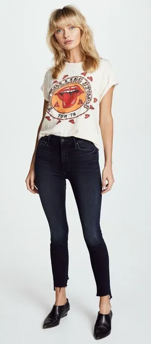 MOTHER The Stunner Zip Two Step Fray Jeans thumbnail 1