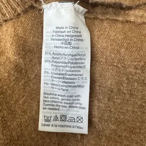 J.Crew Crewneck Sweater Wool Blend Soft Knit Pullover Casual‎ Tan Brown Women XL thumbnail 6