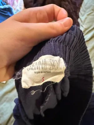 Sienna Sky navy blue linen pants thumbnail 2