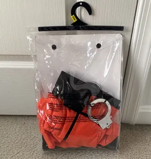 Women’s Prisoner Costume Orange Size M thumbnail 2