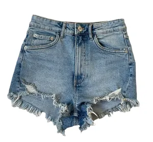Zara Blue Denim Shorts Women Size 2 | 45-28 thumbnail 1