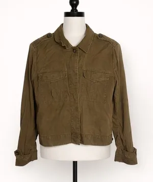Denim & Supply Ralph Lauren Brown Utility Jacket M Military Style Cotton thumbnail 1