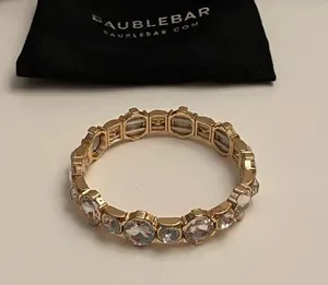 NWOT gold and rhinestone Baublebar bracelet thumbnail 2