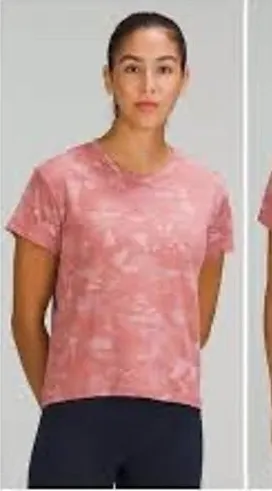 Lululemon Train To Be Short Sleeve Crop‎ Terracotta Orange Size 6 thumbnail 1
