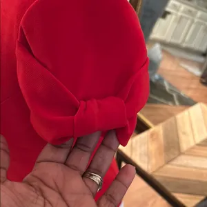 Elegant Red Women's Blazer thumbnail 2
