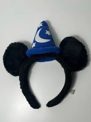 Tokyo Disney Resort Sorcerer Fantasia Mickey Mouse Plush Fuzzy Headband Ears thumbnail 4