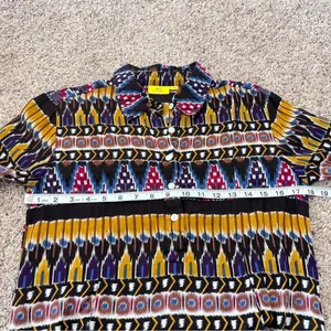 Roller Rabbit Ikat Print Long‎ Sleeve Shirt Dress thumbnail 9