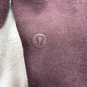 Lululemon Size 12 Warm Down Hoodie Sweatshirt Pelt Burgundy Light Terry Athletic thumbnail 9
