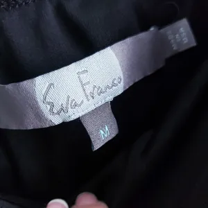 Anthropologie Eva Franco Black Pearl Pleated Midi Skirt thumbnail 6