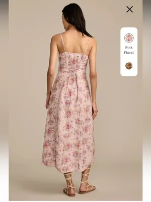 Lucky Brand Festival Floral Lace Trimmed Slip Dress thumbnail 5