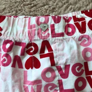 Aerie love sleepwear red white pink short thumbnail 3