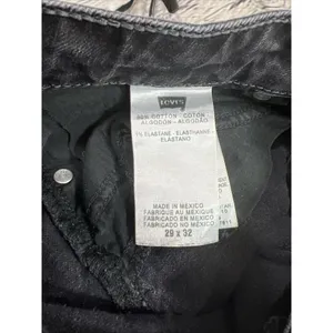 Levi’s Black-Denim Boot Leg Light Stretch Jeans Women's 29x32 (8) thumbnail 4