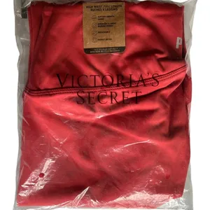 VICTORIA'S SECRET PINK Red Adjustable Waist Ruched Leggings, Medium thumbnail 5