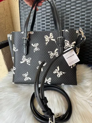 Coach NWT Mollie Tote Bag 25 With Bow Print Style CY648 $375 thumbnail 4