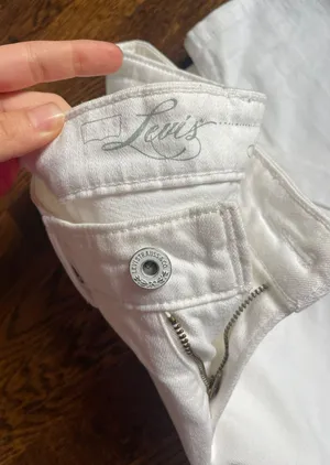 White Denim Skinny Curve Jeans Size 28 thumbnail 3