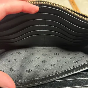 Tory Burch Purse Bag Crossbody Black Robinson Leather Wallet Vintage NO CHAIN** thumbnail 8
