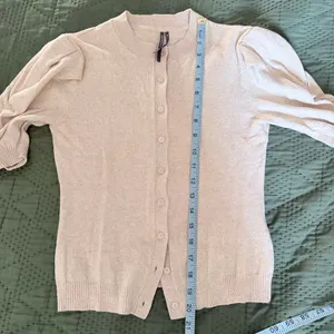 Anthropologie Beige Knit Cardigan Size XS thumbnail 7