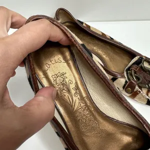 Matisse Ponyhair Exotic Animal Print Leather Upper Flats‎ Size 6.5 thumbnail 6
