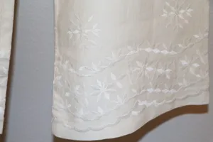 Zara embroidered wide leg trouser pants thumbnail 11