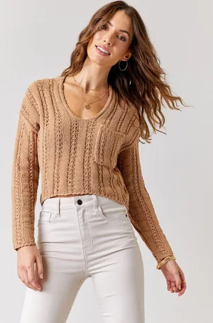 Francesca's Brown Sweater thumbnail 1