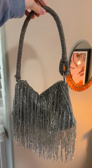 Beaded bag Silver thumbnail 1