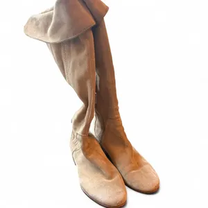 Vince Camuto Kochelda Beige Suede Knee High Boots Women’s 9.5M Fold Over Riding thumbnail 8