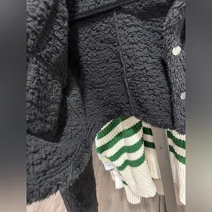 Chic Black Teddy Jacket for Women thumbnail 7