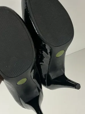 Black Patent High Heel Pumps Size 8 Dress Shoes Me Too 4 inch heel thumbnail 8