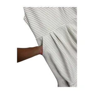 Anthropologie Maeve Dress Womens 4 Ivory Striped Fit Flare Ruffle Party Cottage thumbnail 10