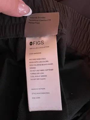 Figs Pro Women XL Black Scrub Trouser Pant Stretch Pockets Straight Leg Medical thumbnail 8