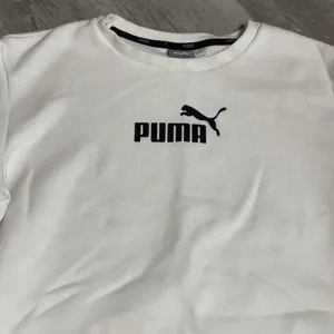 PUMA Crew Neck Spellout Jumper Sweatshirt Womens L‎ White Bag 6 thumbnail 2