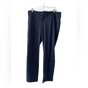 Michael Kors Navy Straight Leg Dress Pants Career Trousers Size 14 thumbnail 2