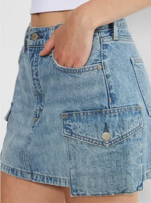 Aritzia Denim Skirt Mini thumbnail 2