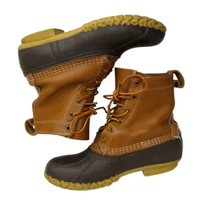 L.L. Bean Women’s Bean Boots 8” Lace Up Tan Brown Gum Boots Size 7 Classic thumbnail 7