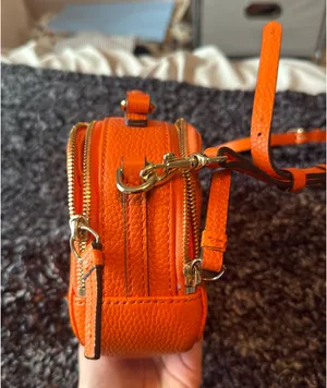 Dooney & Bourke Pebbled Leather Crossbody Bag Orange thumbnail 5