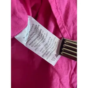 Hill House Mini Skirt Women M Pink Linen Tiered Ruffle Elastic Waist thumbnail 3