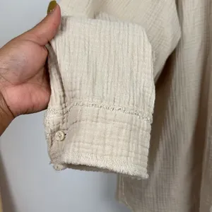 Aerie oversized Gauzy Coverup Shirt thumbnail 4