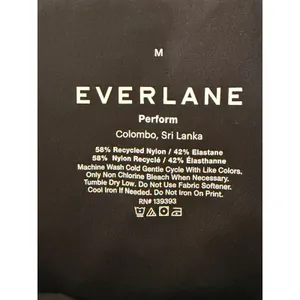 Everlane Perform Bike Shorts Womens M Black High Rise Compression thumbnail 5