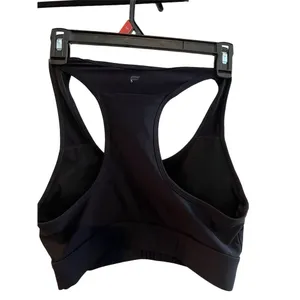 Black Racerback Sports Bra Size 34 High-Impact Support Wireless Activewe… thumbnail 3