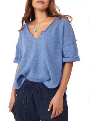 Free people we the free North Star shaded Blue Women's Top medium thumbnail 1