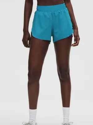 lululemon athletica Fast & Free High-Rise Classic Fit Split Short 3” - XS Blue thumbnail 7