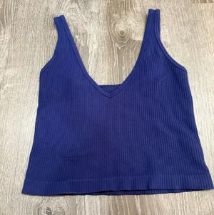 Free People Blue Solid Rib Brami thumbnail 1